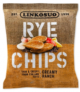 Linkosuo Roggen-Chips Creamy Ranch, dünne Roggenchips