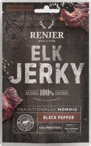 Renjer Elk-Jerky Elch-Trockenfleisch Black Pepper