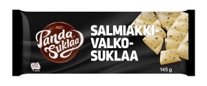 Panda Valkosuklaa Salmiakki - Weiße Lakritz-Schokolade