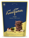 Karl Fazer Thins Hazelnut Salty Crunch dünne Kekse mit Haselnuss & Crisp